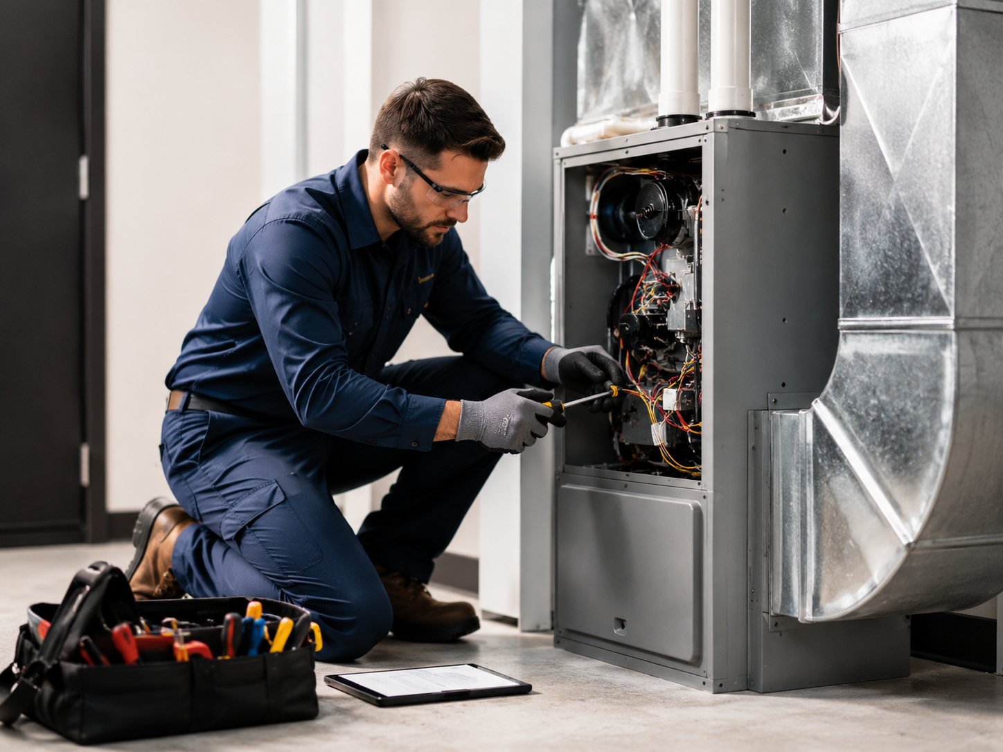 Professional HVAC maintenance service